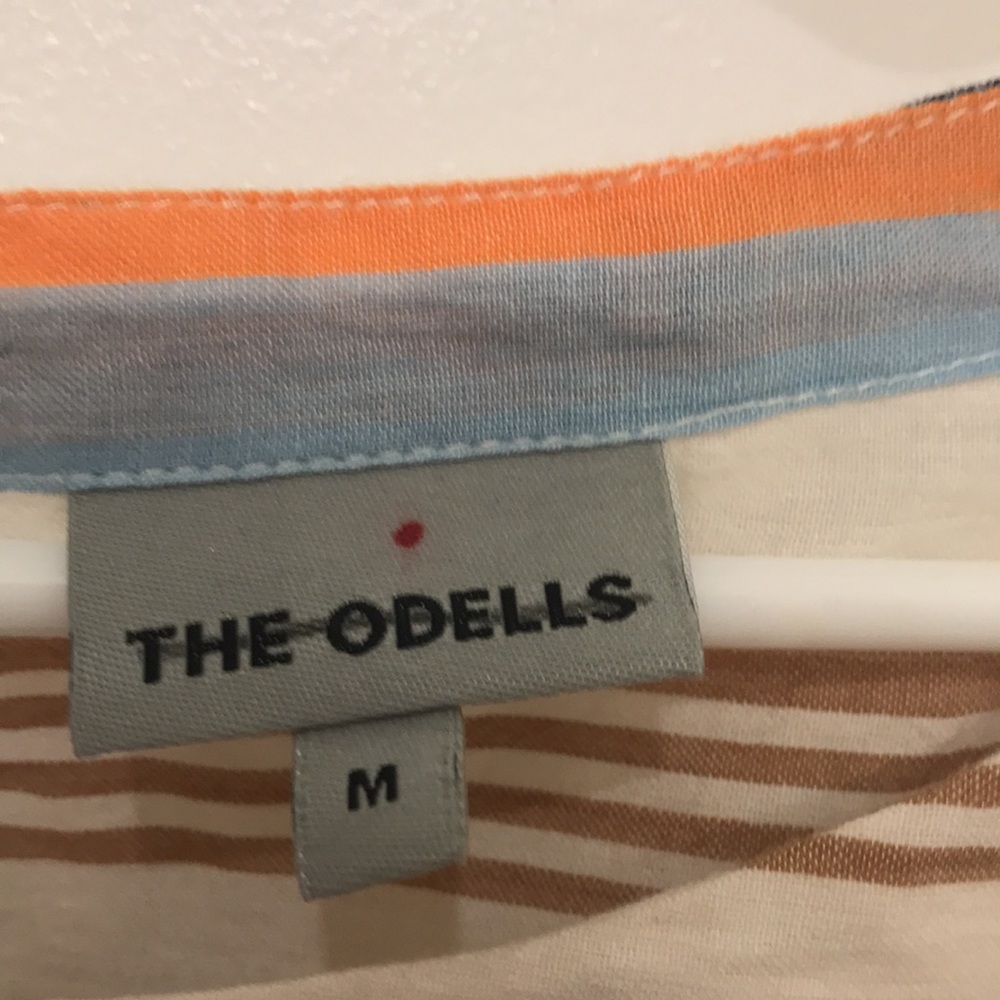 NWOT Anthropologie The Odells Shirring Peplum Blouse (M) - Picture 4 of 6